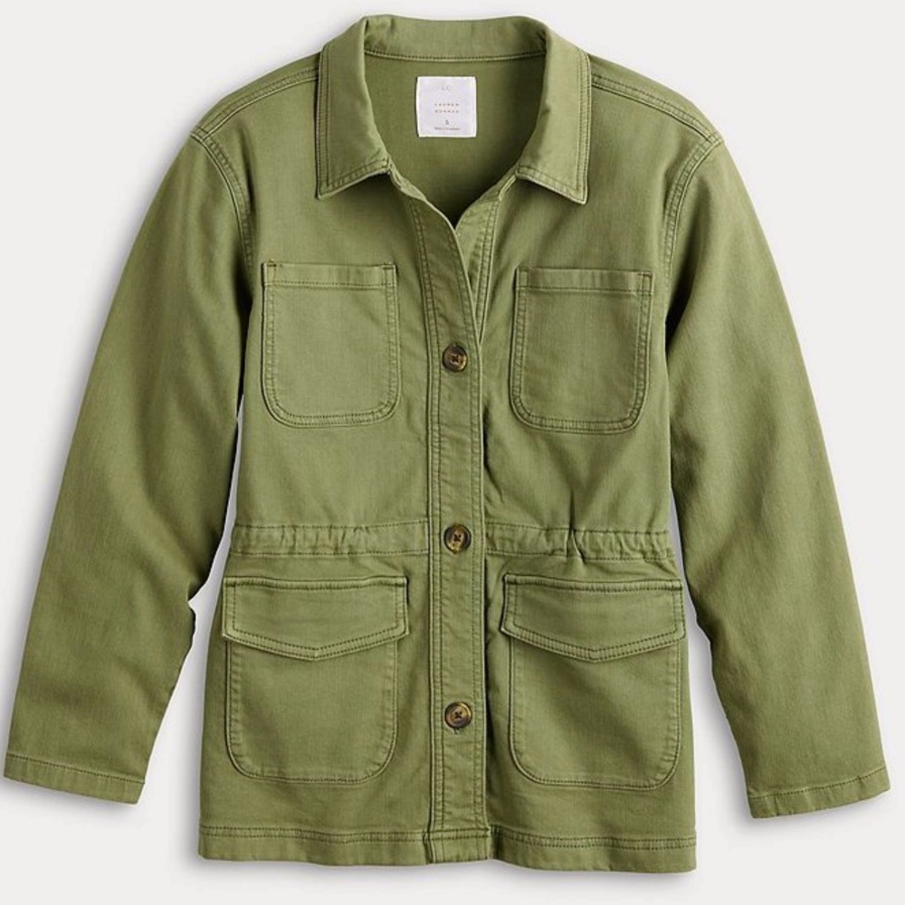 LC Lauren Conrad Cinched Waist Cargo Jacket NWT size Medium